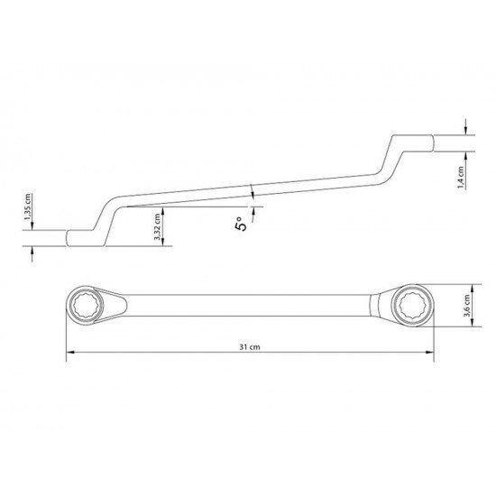 CHAVE ESTRELA 21X23MM CORPO FORJADO EM ACO ESPECIAL ACABAMENTO CROMADO BOCAS USINADAS TRAMONTINA