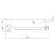 CHAVE COMBINADA COM PESCOCO 5 8 FORJADA EM ACO ESPECIAL CROMADA BOCAS USINADAS TRAMONTINA
