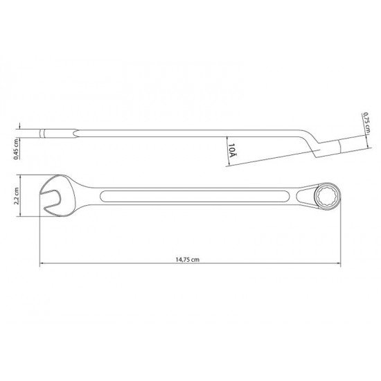 CHAVE COMBINADA 9MM TRAMONTINA