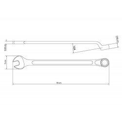 CHAVE COMBINADA COM PESCOCO 13MM FORJADA EM ACO ESPECIAL CROMADA BOCAS USINADAS TRAMONTINA
