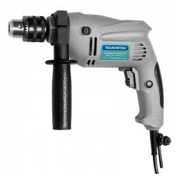 FURADEIRA DE IMPACTO 500W 3/8 PARA USO DOMÉSTICO COM EMPUNHADEIRA TRAMONTINA