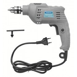 FURADEIRA DE IMPACTO 500 W 3/8 TRAMONTINA PARA USO DOMÉSTICO COM SISTEMA DE REVERSÃO E BOTÃO PARA TRAVAMENTO DE GATILHO 220V 