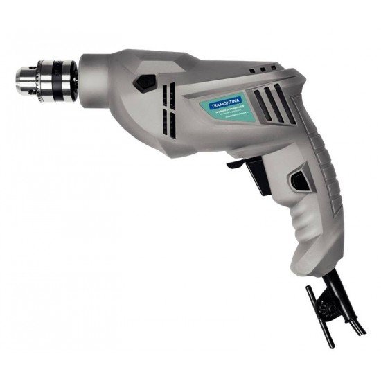 FURADEIRA DE IMPACTO TRAMONTINA 500 W 3/8 COM SISTEMA DE REVERSÃO DE ROTAÇÃO