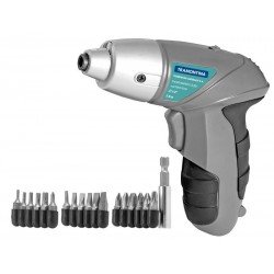 PARAFUSADEIRA 1 4 PARA USO DOMESTICO A BATERIA NI-CD 3,6 V, 21 PECAS TRAMONTINA