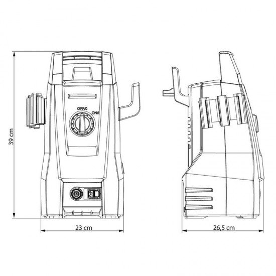 LAVADORA DE ALTA PRESSÃO 1200W JATO REGULAVEL 1200 PSI TRAMONTINA