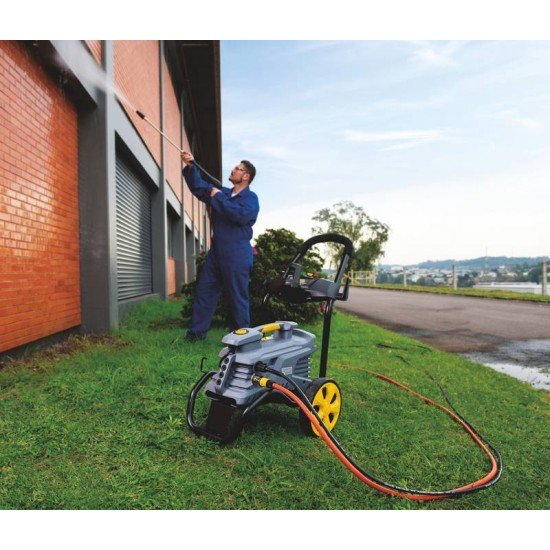 LAVADORA DE ALTA PRESSÃO 2100 W TRAMONTINA COM MANGUEIRA ALTA PRESSÃO 10 M JATO REGULÁVEL 2300 PSI