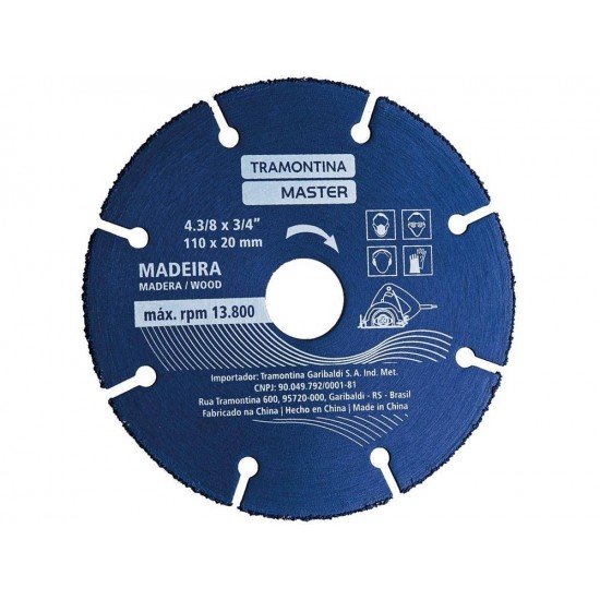 DISCO CORTE PARA MADEIRA 4.3 8 TRAMONTINA TRAMONTINA