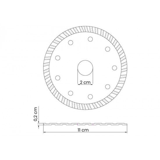 DISCO DIAMANTADO - PORCELANATO TRAMONTINA