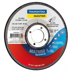DISCO DE CORTE E DESBASTE MULTIUSO 4 1 2 TRAMONTINA