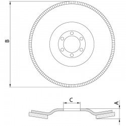 DISCO FLAP CONICO 7  - GRAO 40 TRAMONTINA