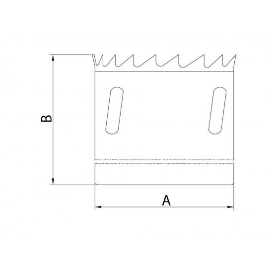 SERRA COPO DIAMANTADA 64MM-2.1 2,CORPO ACO ESPECIAL DENTES METAL DURO,CROMADO ROSCA 1 2 TRAMONTINA