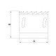 SERRA COPO DIAMANTADA 89MM-3.1 2 ,CORPO ACO ESPECIAL DENTES METAL DURO,CROMADO,ROSCA 1 2 TRAMONTINA