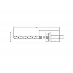 BROCA PILOTO EM ACO ESPECIAL COM SUPORTE HEXAGONAL 7 16 PARA SERRA COPOS DE 32 A 152 MM TRAMONTINA
