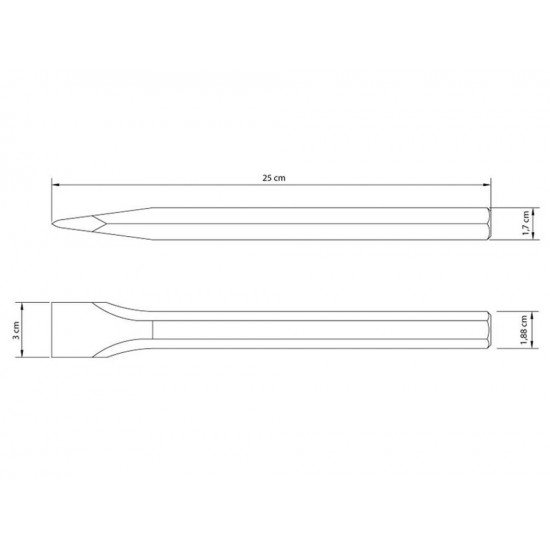TALHADEIRA 10 CORPO SEXTAVADO EM ACO ESPECIAL PINTURA ELETROSTATICA NA COR PRETA TRAMONTINA
