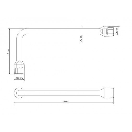 CHAVE BIELA 17MM CORPO FORJADO EM ACO ESPECIAL CROMADO ABERTURA DA BOCA CALIBRADA TRAMONTINA