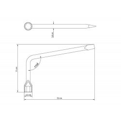 CHAVE DE RODA TIPO L 21MM CORPO FORJADO EM ACO ESPECIAL TEMPERADO CROMADO TRAMONTINA