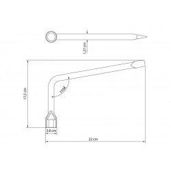 CHAVE DE RODA 19MM TRAMONTINA
