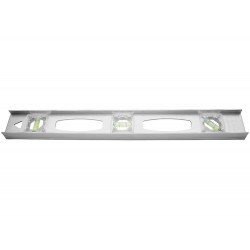 NIVEL DE ALUMINIO 450MM CORPO PERFIL EM I VISORES EM ABS MEDICAO 0 E 90 GRAUS 2 BOLHAS TRAMONTINA