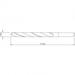 BROCA PARA ACO 4MM TRAMONTINA