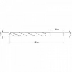 BROCA PARA ACO 14MM TRAMONTINA