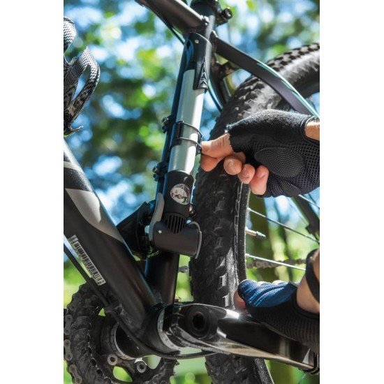 BOMBA DE AR PORTATIL PARA BICICLETA COM MANOMETRO 160 PSI TRAMONTINA