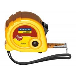 TRENA COM FITA DE ACO CAPACIDADE 5M CORPO EM ABS INJETADO FREIO DUPLO TRAMONTINA