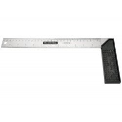 ESQUADRO 25CM CORPO EM ACO ESPECIAL TEMPERADO E POLIDO CABO INJETADO TRAMONTINA