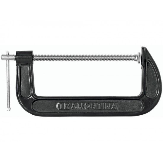 GRAMPO TIPO C SARGENTO 6 POLEGADAS CORPO EM FERRO FUNDIDO PINTURA ELETROSTATICA TRAMONTINA