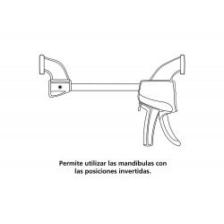 GRAMPO ACAO RAPIDA 12 CORPO EM POLIPROPILENO REFORCADO MANDIBULAS EM BORRACHA COM CABO TRAMONTINA