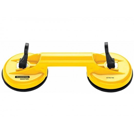 VENTOSA DUPLA CORPO EM ABS VENTOSA EM BORRACHA CAPACIDADE DE CARGA 100KG TRAMONTINA