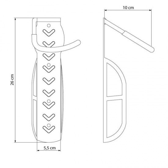 SUPORTE PAREDE P/BICICLETA ARO/PNEU TRAMONTINA