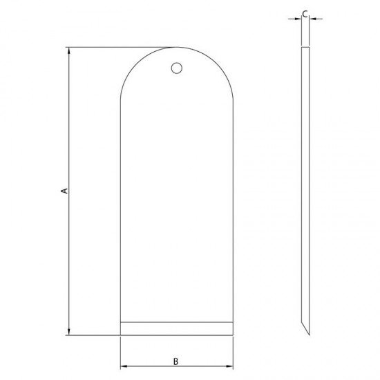 LAMINA PARA PLAINA EM ACO CROMO VANADIO 1 3 4 TRAMONTINA