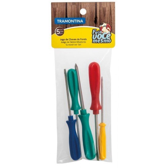 JOGO DE CHAVES DE FENDA 5 PECAS TRAMONTINA