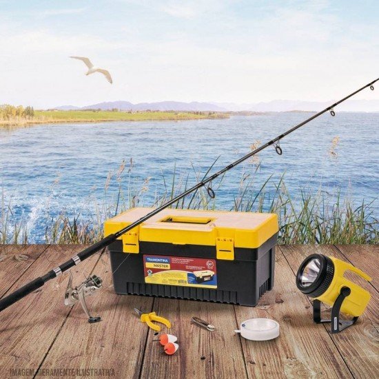 CAIXA PARA PESCA 100 PECAS TRAMONTINA