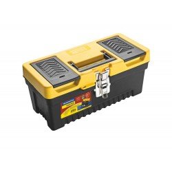 CAIXA PLASTICA TAMANHO 13 INJETADA TRAVAS METALICAS SEM BANDEJA REMOVIVEL COM TAMPA TRAMONTINA