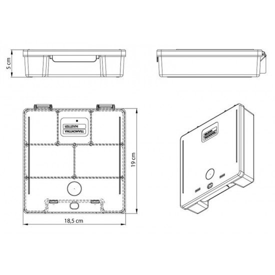 MALETA ORGANIZADORA PLAST. 7.1/2 TRAMONTINA
