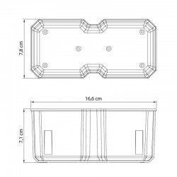 MODULO ORGANIZADOR PLASTICO TIPO COPO 710 ML TRAMONTINA