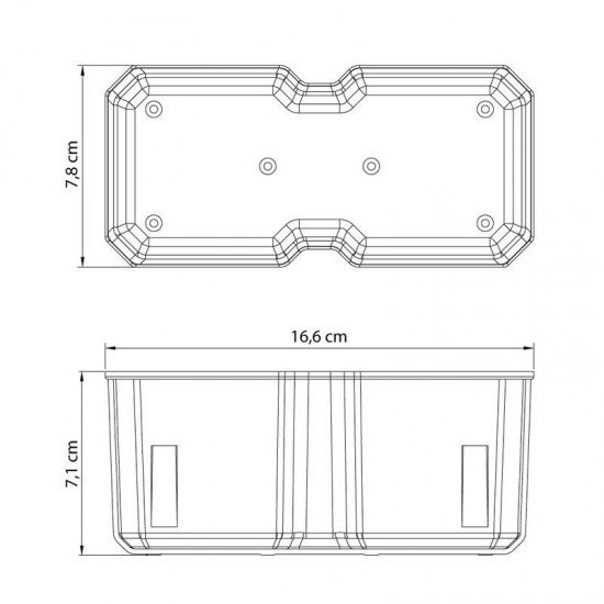 MODULO ORGANIZADOR PLASTICO TIPO COPO 710 ML TRAMONTINA
