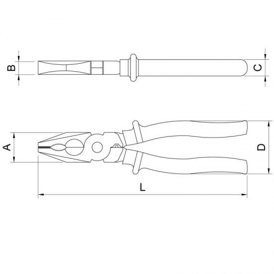 ALICATE ELETRICISTA ISOLADO 1 000 V 8 TRAMONTINA