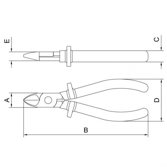 ALICATE CORTE DIAGONAL 6 TRAMONTINA
