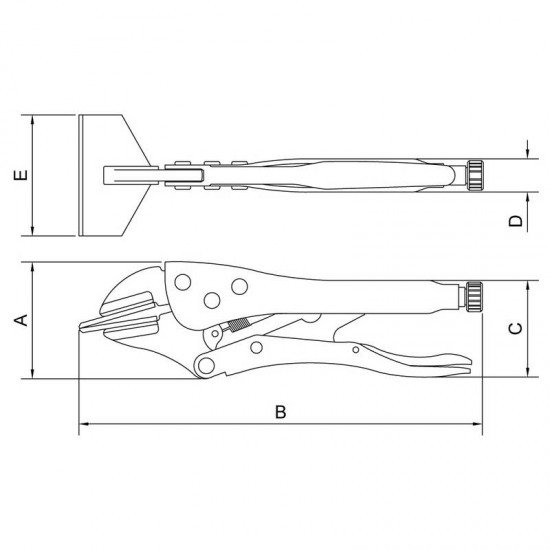 ALICATE DE PRESSAO TIPO PLATAFORMA 10 TRAMONTINA