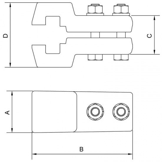 SUPORTE PARA SACADOR DE POLIAS 5,5 CM TRAMONTINA