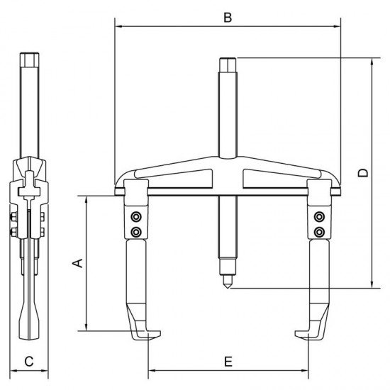 SACADOR DE POLIAS COM GARRAS DESLIZANTES 120 MM TRAMONTINA