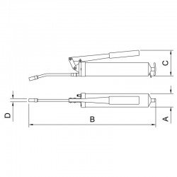 BOMBA DE GRAXA MANUAL 400 CM³ TRAMONTINA