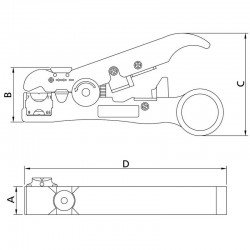 ALICATE DESENCAPADOR DE FIOS 5 TRAMONTINA