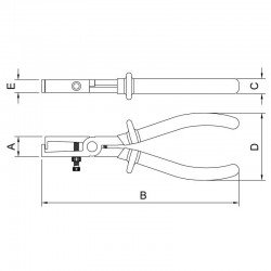 ALICATE DESENCAPADOR DE FIOS ISOLADO 1 000 V 7 TRAMONTINA
