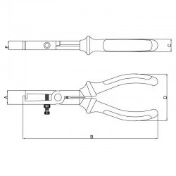 ALICATE DESENCAPADOR DE FIOS ISOLADO 1 000 V 7 TRAMONTINA