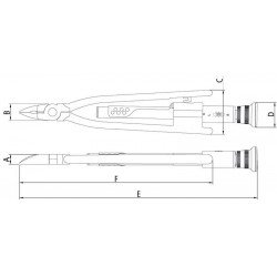 ALICATE PARA ARAME DE SEGURANCA 9 TRAMONTINA