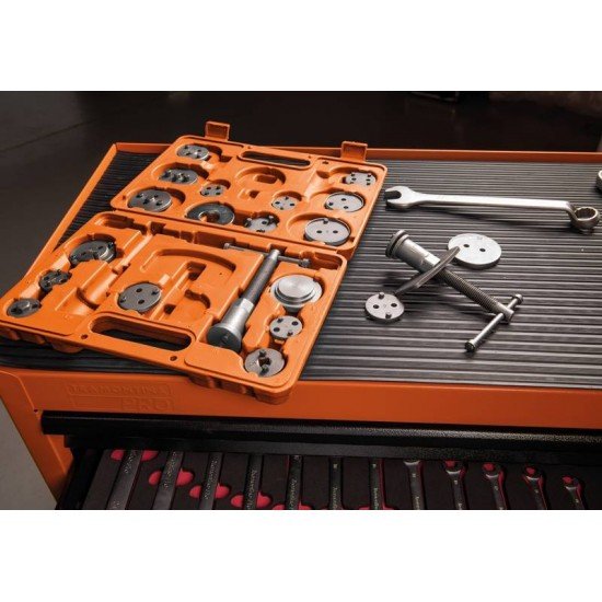 KIT DE FERRAMENTAS PARA RETORNAR EMBOLOS DA PINCA DE FREIO - 22 PECAS TRAMONTINA