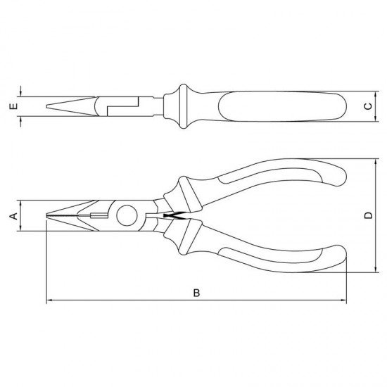 ALICATE PARA ELETRONICA MEIA CANA 5 TRAMONTINA